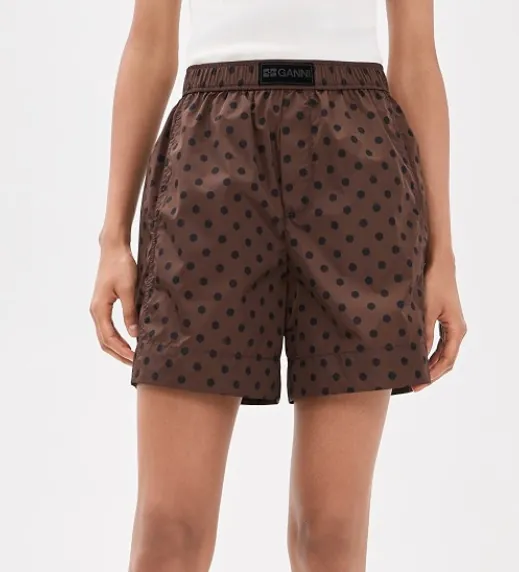 Ganni Printed Flyweight Nylon Boxer Shorts